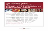 THE OPERATION OF NON-GOVERNMENTAL ORGANIZATIONS … · The Operation of Non-Governmental Organizations (NGOs) in a World of Corporate and Other Codes of Conduct Jane Nelson Senior