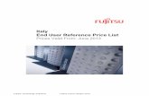 Italy End User Reference Price List - Fujitsu · Professional Products Positioning CELSIUS STYLISTIC ESPRIMO FUTRO ... robust, high-tech design, it offers a 12.1-inch display making