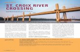 PROJECT ST. CROIX RIVER CROSSING - Aspire Bridgeaspirebridge.com/magazine/2018Fall/PROJECT-StCroisRiverCrossing.pdf · bridge with a 960-ft-long off-ramp and a 630-ft-long on-ramp.