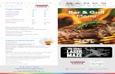 Costa Coffee Bar & Grill Menu - Namco Funscape · 2017-08-26 · Costa Coffee Please note that all food is freshly prepared to order and therefore when busy there may be a delay.
