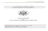 U.S. EMBASSY in ANKARA, TURKEY SOLICITATION DOCUMENT · SOLICITATION DOCUMENT SOLICITATION for FCS OFFICE JANITORIAL SERVICES . ... the U.S. Government at the Commercial Service office