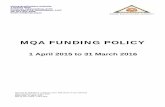 MQA FUNDING POLICY Funding Policy 2015-2016 (Final).pdf · MQA FUNDING POLICY 1 April 2015 to 31 March 2016 . Page 2 of 42 ... ‘Labour Representative’ means a representative of