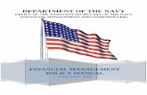 DEPARTMENT OF THE NAVY · 2016-09-13 · department of the navy. office of the assistant secretary of the navy (financial management and comptroller) financial management policy manual