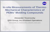 In-situ measurements of thermo-mechanical characteristics ... · DSC, TMA, DTMA. Thermo-mechanical analysis (TMA) is most suitable for PEMs. It also allows to obtain CTE. TMA might