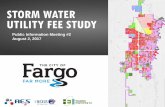 FARGO STORM WATER UTILITY FEE STUDY STORM WATER … · FARGO STORM WATER UTILITY FEE STUDY Gross and Impervious Surface Area • Rates based on actual impervious area and gross area