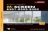 SCREEN DESIGN M-SCREEN · 2020-02-11 · m-screen 8501-8503-8505. collection. 20. 18. 20. 21. intelligent fabrics for solar protection. screen design. m-screen. 8501-8503-8505. m-screen