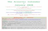 sanchobramble.weebly.com€¦  · Web viewThe Acoustic Calendar * January 2019. A guide to folk clubs, singarounds, acoustic sessions & open mic . in the West of England. This list