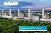 Power Plant Operation and Maintenance Services · 2020-02-15 · all power plants operated by us. This software tool contains various mod-ules for managing the power plant, such as
