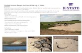 Limited Access Ramps for Pond Watering of Cattle Access Ramps Pond...limited cattle access ramps with a hardened surface and fencing can greatly improve cattle access to water. Advantages