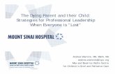 The Dying Parent and their Child: Strategies for Professional … a Parent is Ill_Andrea... · 2010-02-18 · The Dying Parent and their Child: Strategies for Professional Leadership