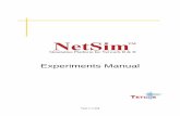 Experiments Manualdefactotechnologies.com/.../uploads/2019/03/NetSim... · Page 5 of 219 1. Introduction to NetSim 1.1 Introduction to network simulation with NetSim, NetSim feature