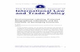 The Estey Centre Journal of International Law and …...U. Grote Estey Centre Journal of International Law and Trade Policy 95Introduction n the context of trade liberalization, and