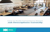 How to Build Competency Based Job Descriptions ... - hrsg.ca to Build Competency Based Job Descriptions...using HRSG’s software, you can create competency-based “Smart Job Descriptions”