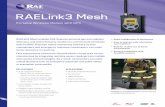RAELink3 Mesh · Portable Wireless Modem with GPS RAELink3 Mesh enables RAE Systems personal gas and radiation detectors, and select 3rd party monitors to communicate wirelessly with