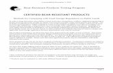 CERTIFIED BEAR-RESISTANT PRODUCTSigbconline.org/wp-content/uploads/2019/12/191203_Certified_Products_List.pdf · of IGBC-certified bear-resistant containers is one of the methods