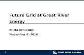 Future Grid at Great River Energy - UMN CCAPS...Cooperatives can control their destiny. 22 ... 2015 total revenue – $1.35B 2015 load 55.4% residential 1.5% seasonal 43.1% C & I Overview