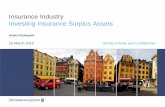 Insurance Industry Investing Insurance Surplus Assets Events/Workshop... · Takaful operators have to remain liquid to be able to provide Qard Al Hassan facilities Challenges As an