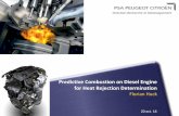 Predictive Combustion on Diesel Engine for Heat Rejection ... · Predictive Combustion on Diesel Engine for Heat Rejection Determination Florian Huck 20 oct. 14 . Summary Introduction