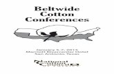 Beltwide Cotton Conferences · Beltwide Cotton Conferences January 5-7, 2015 Marriott Rivercenter Hotel San Antonio, Texas. 2 ... Cotton Fabric Chemistry, Nonwovens & Products Salon