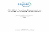 ASHRAE Position Document on Energy Efficiency in Buildings Library/About/Position Documents/PD... · American Society of Heating, Refrigerating and Air-Conditioning Engineers, Inc.