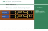 Petrol and diesel prices...petrol and diesel prices fell to 101.4 and 101.2pence per litre respectively in March 2016; their lowest for seven years. Since spring 2016 prices have increased,
