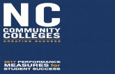 PERFORMANCE MEASURES for - CCCCThe Performance Measures for Student Success Report is the North Carolina Community College System’s major accountability document. This annual performance