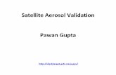 Satellite Aerosol Valida.on Pawan Gupta - NASA Arset · USRA APR C AMT-SI AE Connect C AMTD Apps Air Data Values tor collection 5 were derived using an extensive data set and are
