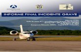 INFORME FINAL INCIDENTE GRAVE - Aerocivil · 2016-10-10 · Fecha: 30/10 Incidente Grave HK4262 1 Grupo Investigación de Accidentes e Incidentes de Aviación – GRIAA GSAN-4.5-12-038
