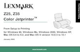 Lexmark Z25, Z35 Color Jetprinter - usermanual.wiki€¦ · applicable FAR provisions: Lexmark International, Inc., Lexington, KY 40550. Federal Communications Commission (FCC) compliance