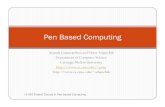 Pen Based Computing - Carnegie Mellon School of Computer ...ab/15-397F09/lectures/Iintroduction.pdf · The course will focus on 3 aspects on pen-based computing Creating a usable