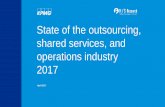 State of the outsourcing, shared services, and operations industry … · 2018-08-09 · State of the outsourcing, shared services, and operations industry 2017 April 2017