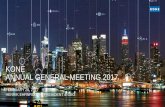 KONE ANNUAL GENERAL MEETING 2017 Presentation EN_tcm17-41046.pdf · kone annual general meeting 2017 february 28, 2017 henrik ehrnrooth, president & ceo