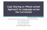 Case Sharing on WholeCase Sharing on Whole--school school … · 2013-01-28 · T1A1 T1A2 T2A1 T2A2 S1 Definition Procedure Description (trends, figures, events) Explanation S2 Cause