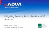 Mitigating Security Risk in Practical vCPE Solutionsevents17.linuxfoundation.org/sites/events/files/slides/160315_ONS2016_ADVA_NFV_final.pdfADVA Optical Networking - your expert in