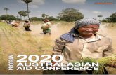 2020 Australasian AID Conference...Australasian AID Conference – Thursday 20 February – Post-conference seminar 1.00-2.00pm ... justice, women combatants, livelihood and empowerment