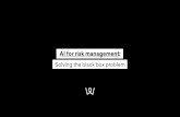 AI for risk management · scorecard, offering a high degree of transparency and explainability. Now, you might think that introducing constraints would hamper the predictive power