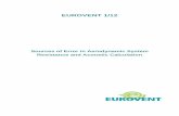 Eurovent 1-12 - Sources of Error in Aerodynamic …...It also notes that there is no intrinsic loss coefficient for a given duct fitting. 1.2 Introduction In the design of a ductwork