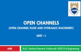 OPEN CHANNELS - Institute Of Aeronautical Engineering PPT.pdf · 4. Discharge through Open Channels 5. Most Economical Sections . Learning Objectives 6. Specific Energy and Specific