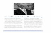 David Kimball ’64 on Planned Giving · The idea of a planned gift came to me when I was considering whether to join a planned gift committee. ... Kathy Peabody Book Award For service