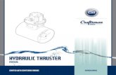 Hydraulic Thruster - Craftsman Marine · 6 Crafted with CRAFTSMAN MARINE 3 Tips for safe use 1. Carefully read and follow the installation instructions. 2. The hydraulic motor is