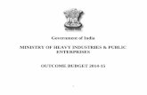 Government of India MINISTRY OF HEAVY INDUSTRIES & PUBLIC … · 2015-02-19 · 2 contents ministry of heavy industries & public enterprises chapter-i introduction 1 - 7 chapter –