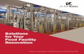 Solutions for Your Food Facility Renovation · into facility planning process. Remove and replace outdated or underperforming building systems such as roofing, flooring, racking,