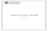 Concur User Guide · complete travel arrangement in the UWA Travel Management system (Concur). Disclaimer . The information contained within the user guide is for guidance and correct