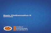 Basic Mathematics II - LPU Distance Education (LPUDE)ebooks.lpude.in/.../DMTH202_BASIC_MATHEMATICS_II.pdf · Basic Mathematics-II Objectives: This course is the second course of the