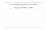 A Short Course on Quantile Regression - Xiamen University · 2013-07-14 · 2 Estimation and Computation 23 2.2.2 Existing Algorithms for Quantile Regression Simplex Method By LP