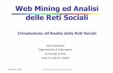 Web Mining ed Analisi delle Reti Socialididawiki.cli.di.unipi.it/lib/exe/fetch.php/wma/wma.sna...November 7, 2010 Data Mining: Concepts and Techniques 1 Web Mining ed Analisi delle