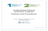 Credentialed Clinical Instructor Program Policies and ... · CREDENTIALED CLINICAL INSTRUCTOR PROGRAM Guide to Colored Boxes Used in the Policies & Procedures Manual NOTE: If you