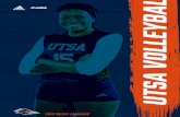 Communications · 2019-05-22 · Credits The 2019 UTSA volleyball almanac was designed, written and edited by Associate Director of Communications Brent Ingram. Assistance provided