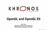 OpenGL and OpenGL ES - Khronos Group · •ARB / ES Convergence TSG - Meeting weekly to align roadmaps and minimize incompatibilities •Conformance Test Improvements - Joint project