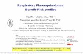 Respiratory Fluoroquinolones: Benefit-Risk profiles · Respiratory Fluoroquinolones: Benefit-Risk profiles Paul M. Tulkens, MD, PhD * Françoise Van Bambeke, PharmD, PhD . a. Cellular